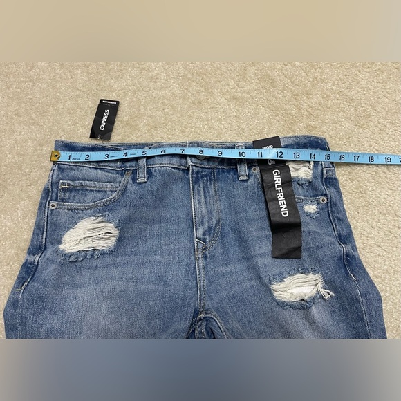 NEW - Express Jeans - Girlfriend - Rigid Denim - Size: 0R - Picture 6 of 9